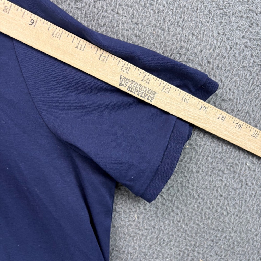 Polo Ralph Lauren Mens XL Pima Soft Touch Polo Shirt Navy Blue Short Sleeve - Picture 5 of 7